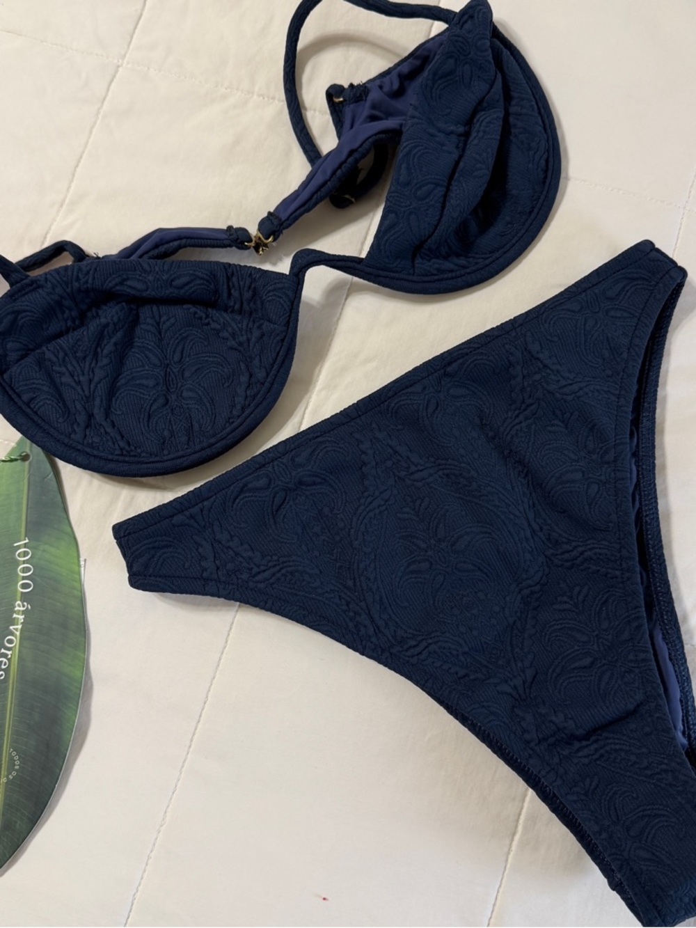 FARM Rio Underwire Bikini in Navy Blue Size P